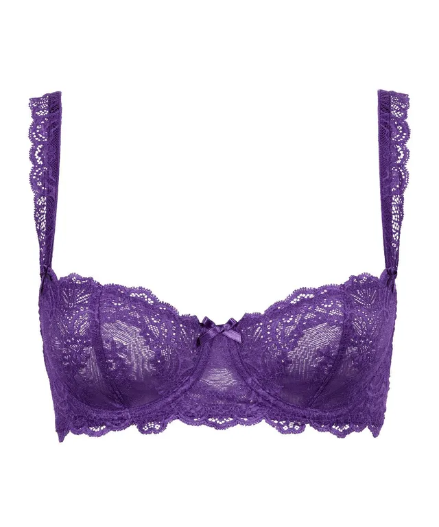 aubade-danse-des-sens-soutien-gorge-corbeille-spiced-plum-dentelle-et-galon-main image 1