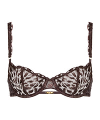 aubade-crazy-in-love-soutien-gorge-demi-corbeille-marron-satin image 3