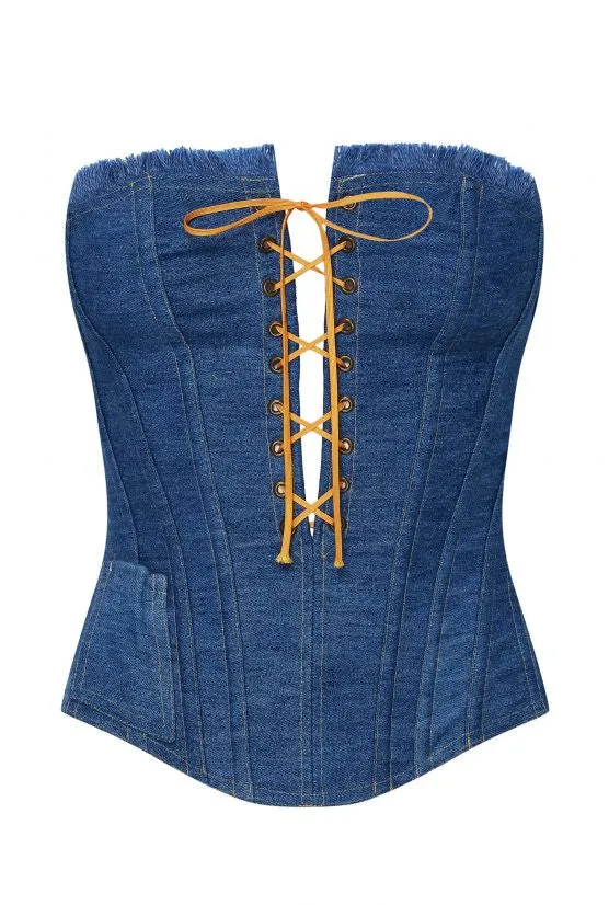 cadolle-miko-corset-bleu-jean-la-age image 1