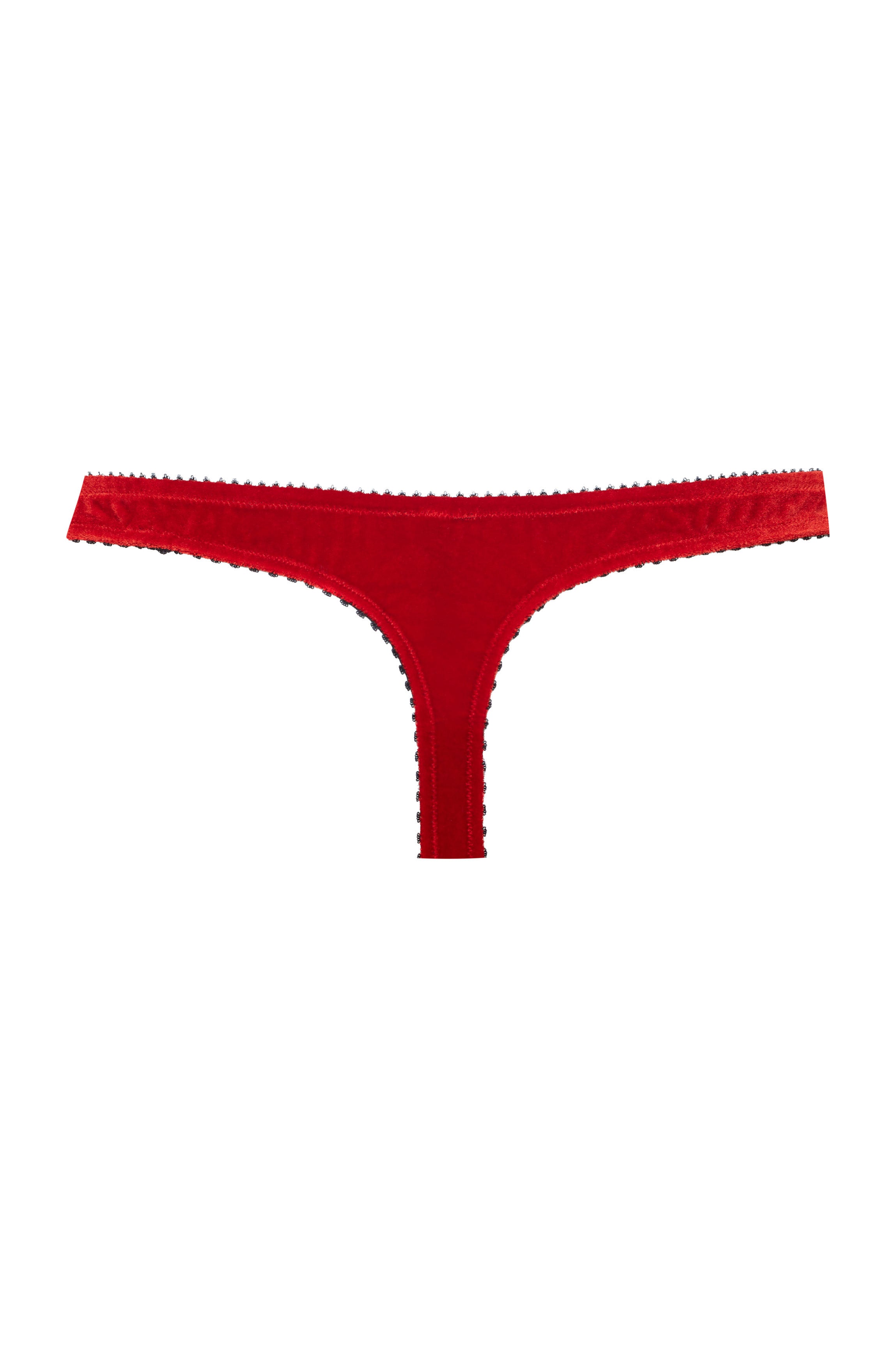 cadolle-cathy-string-velours-rouge image 3