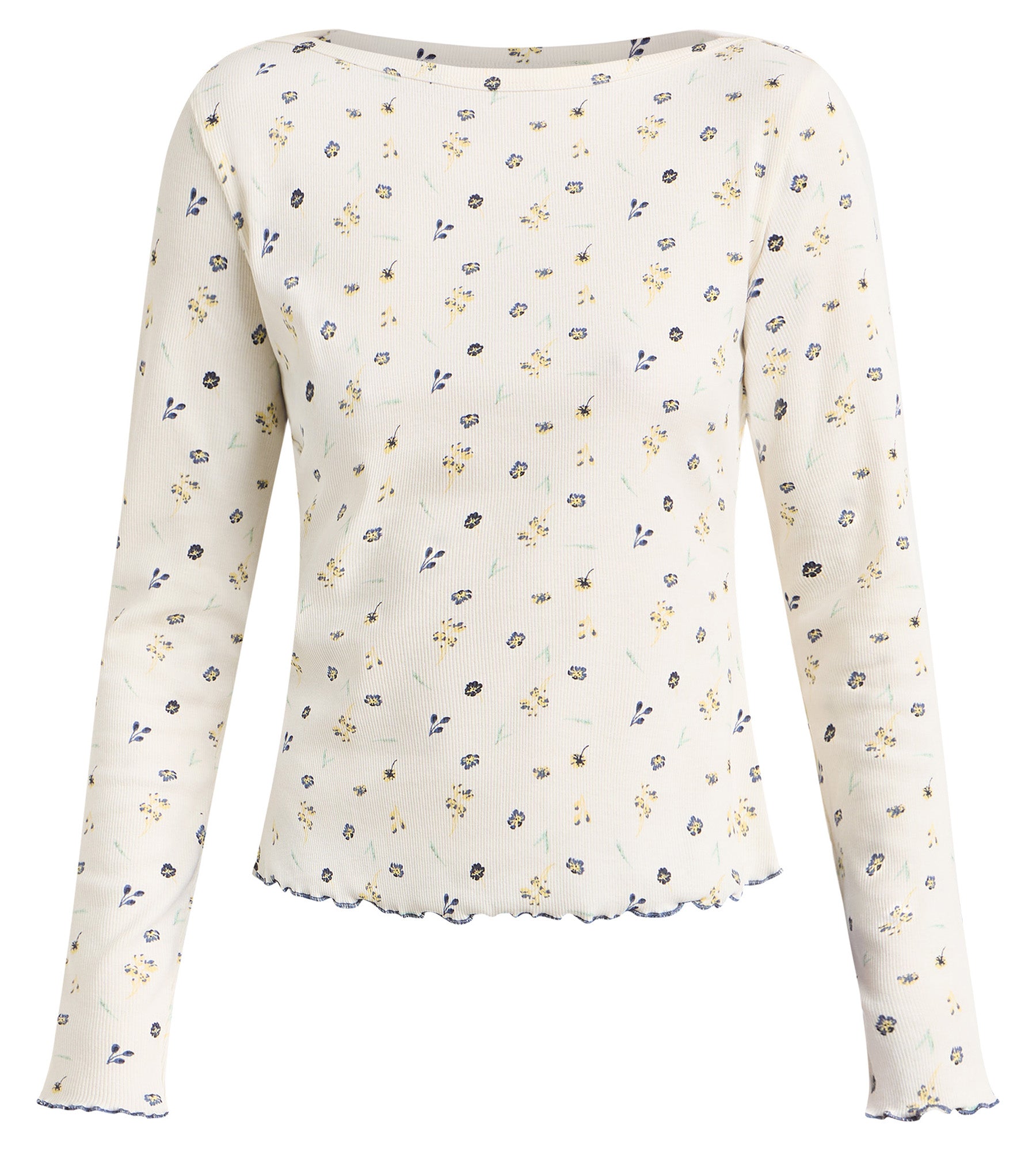 top-manches-longues-dim-slow-days-fresh-vibes-coton-cru-imprim-fleuri image 5