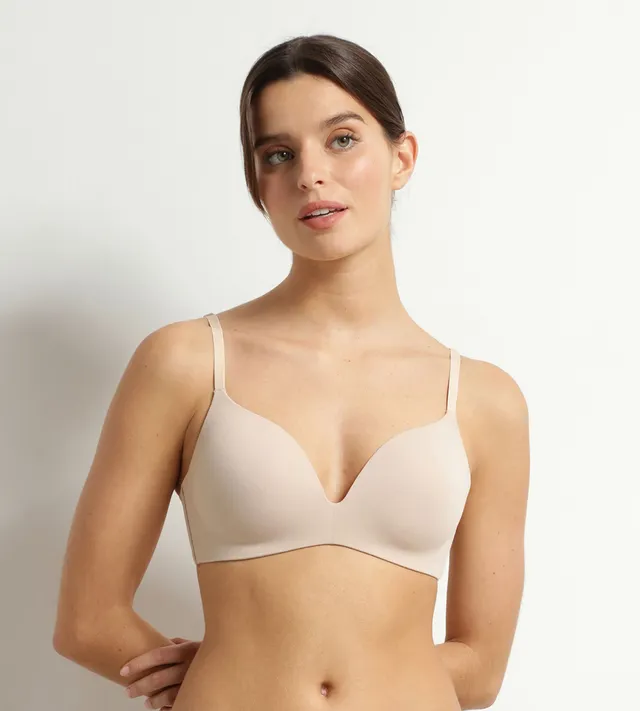 dim-invisible-soutien-gorge-padd-sans-armature-en-microfibre-nude image 1