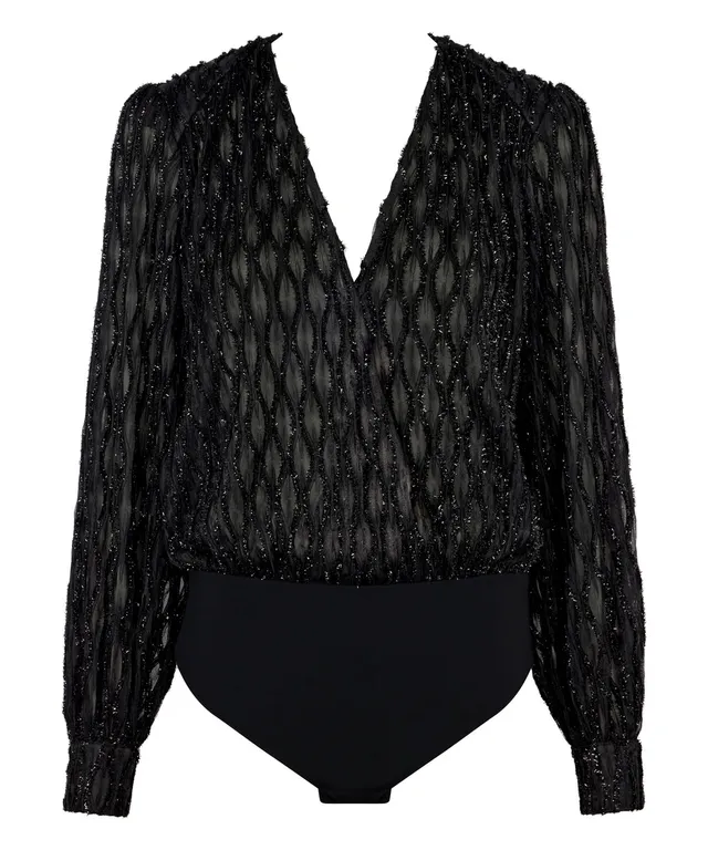 aubade-les-bodys-body-manches-longues-black image 1