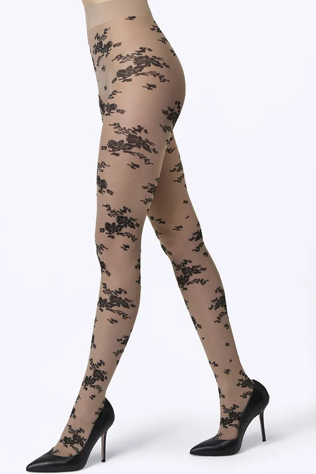 cadolle-collants-dentelle-en-bouquets-porte-jarretelles-dentelle image 1