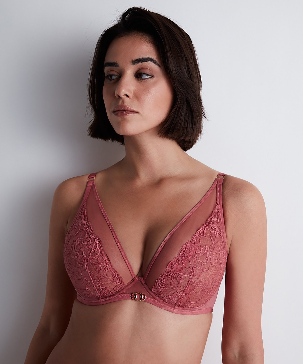 aubade-feeling-myself-soutien-gorge-triangle-avec-armatures-rosewood image 3