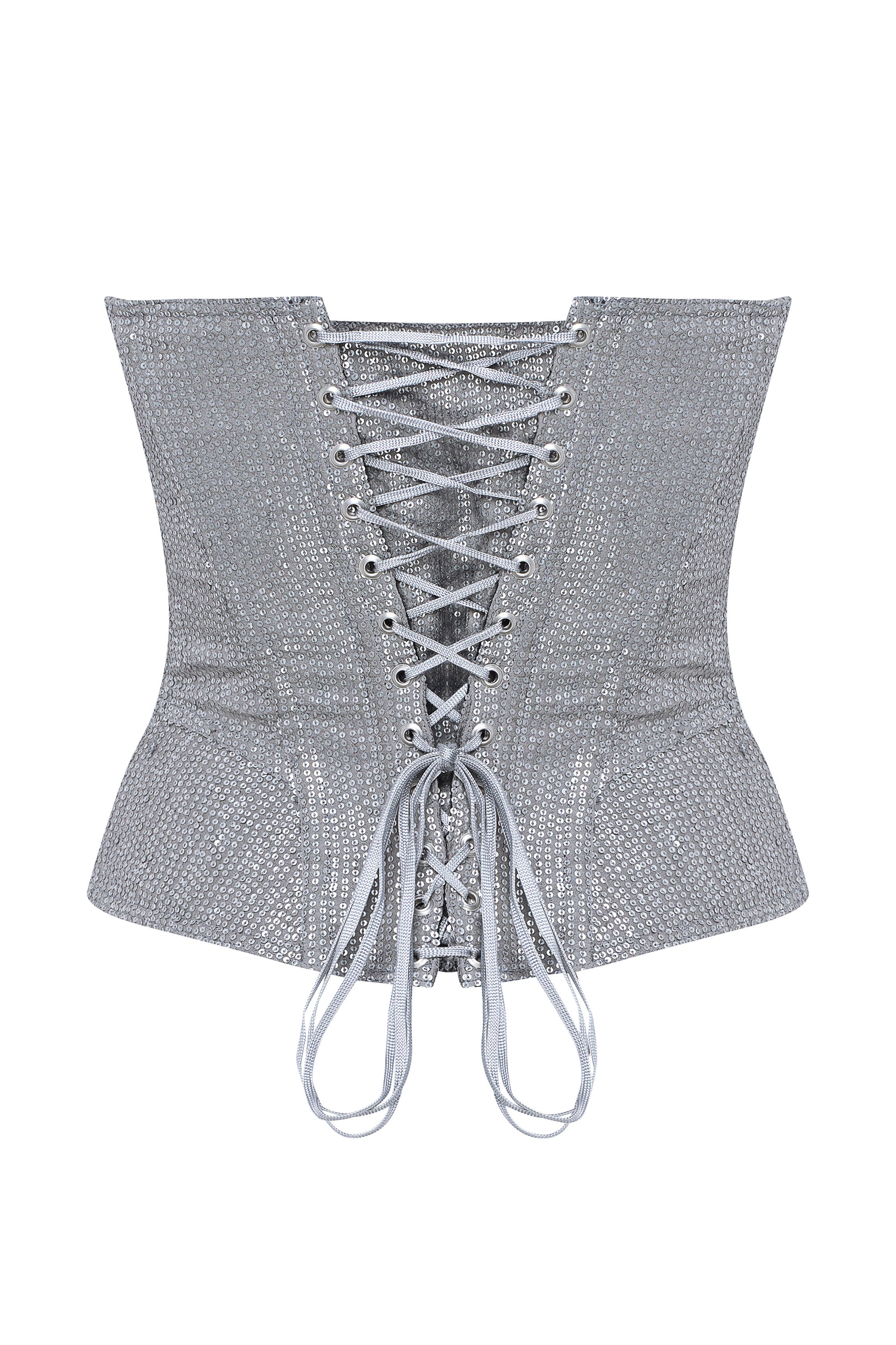 cadolle-malia-corset-sequins-gris-la-age-soir-e image 2