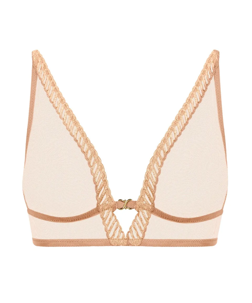 aubade-sheer-emotion-soutien-gorge-triangle-sand image 1