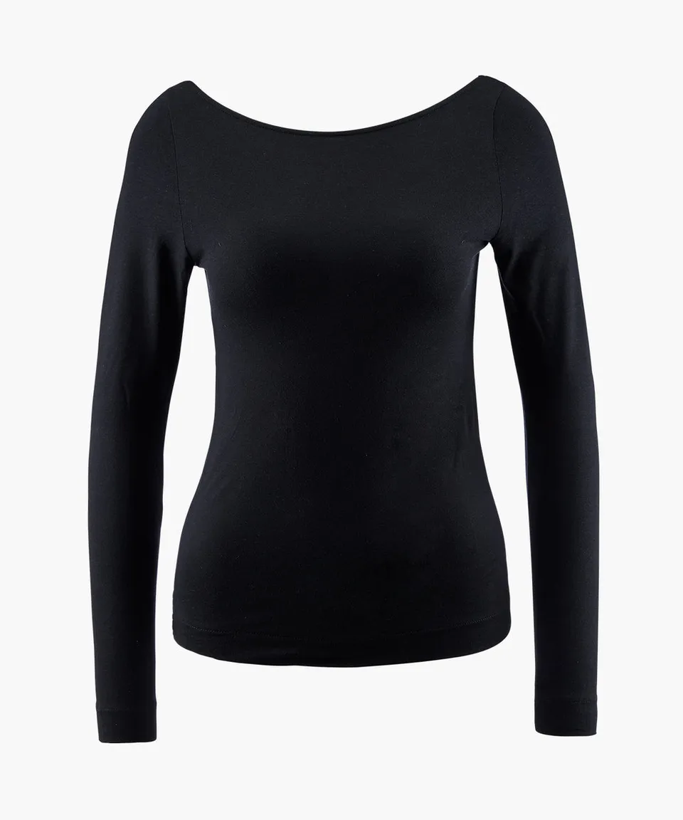 aubade-night-crush-top-manches-longues-noir-schwarz image 1
