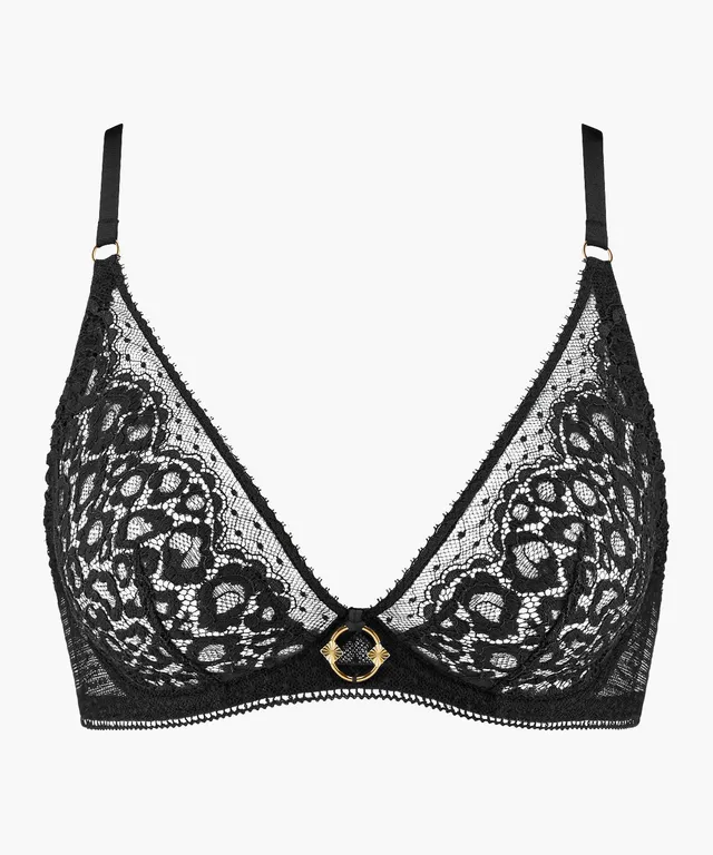 aubade-illusion-fauve-soutien-gorge-triangle-avec-armatures-black image 1
