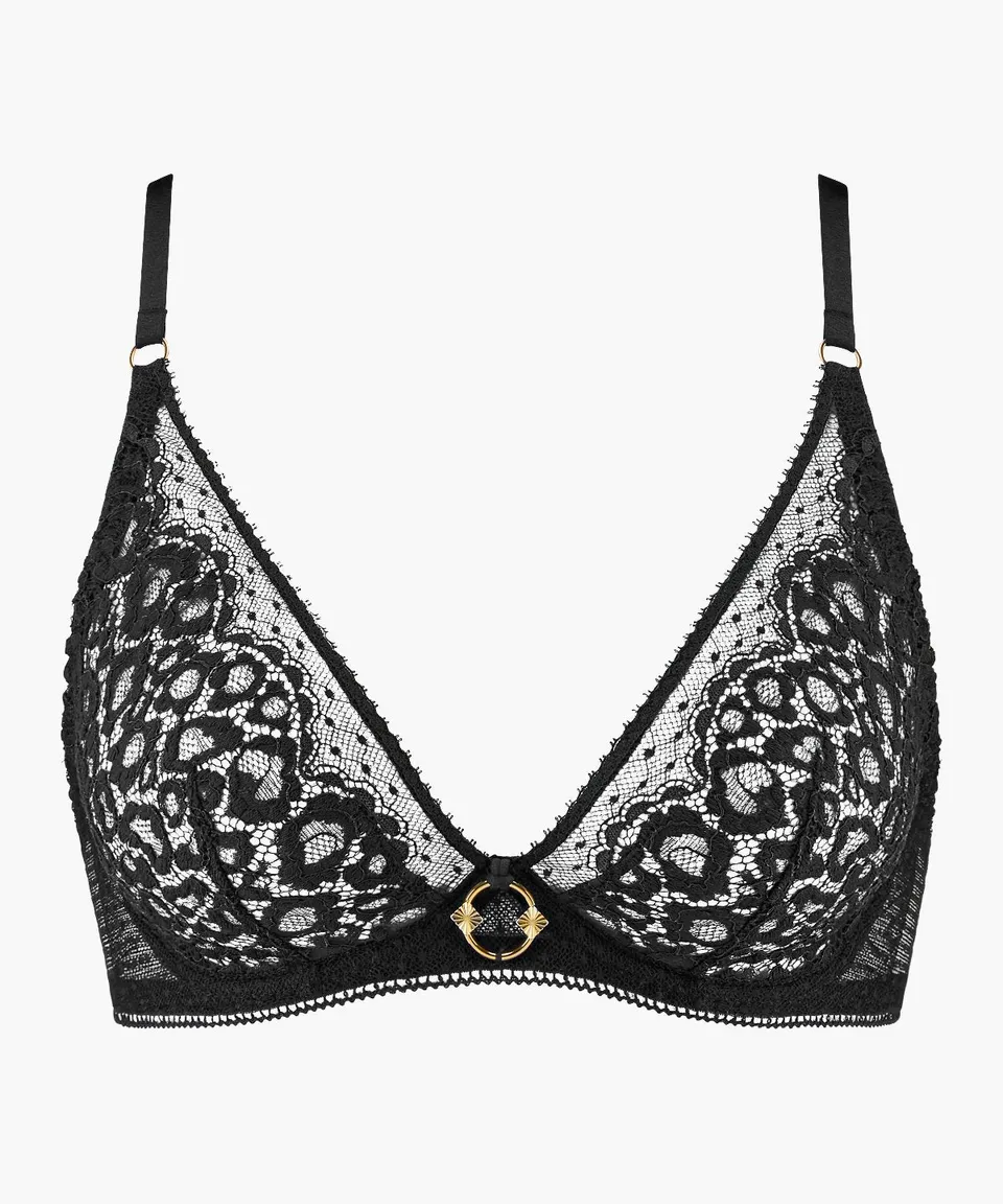 aubade-illusion-fauve-soutien-gorge-triangle-avec-armatures-black image 1