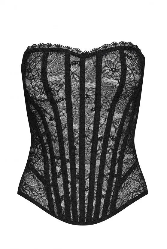 cadolle-malia-corset-noir-dentelle-la-age image 1