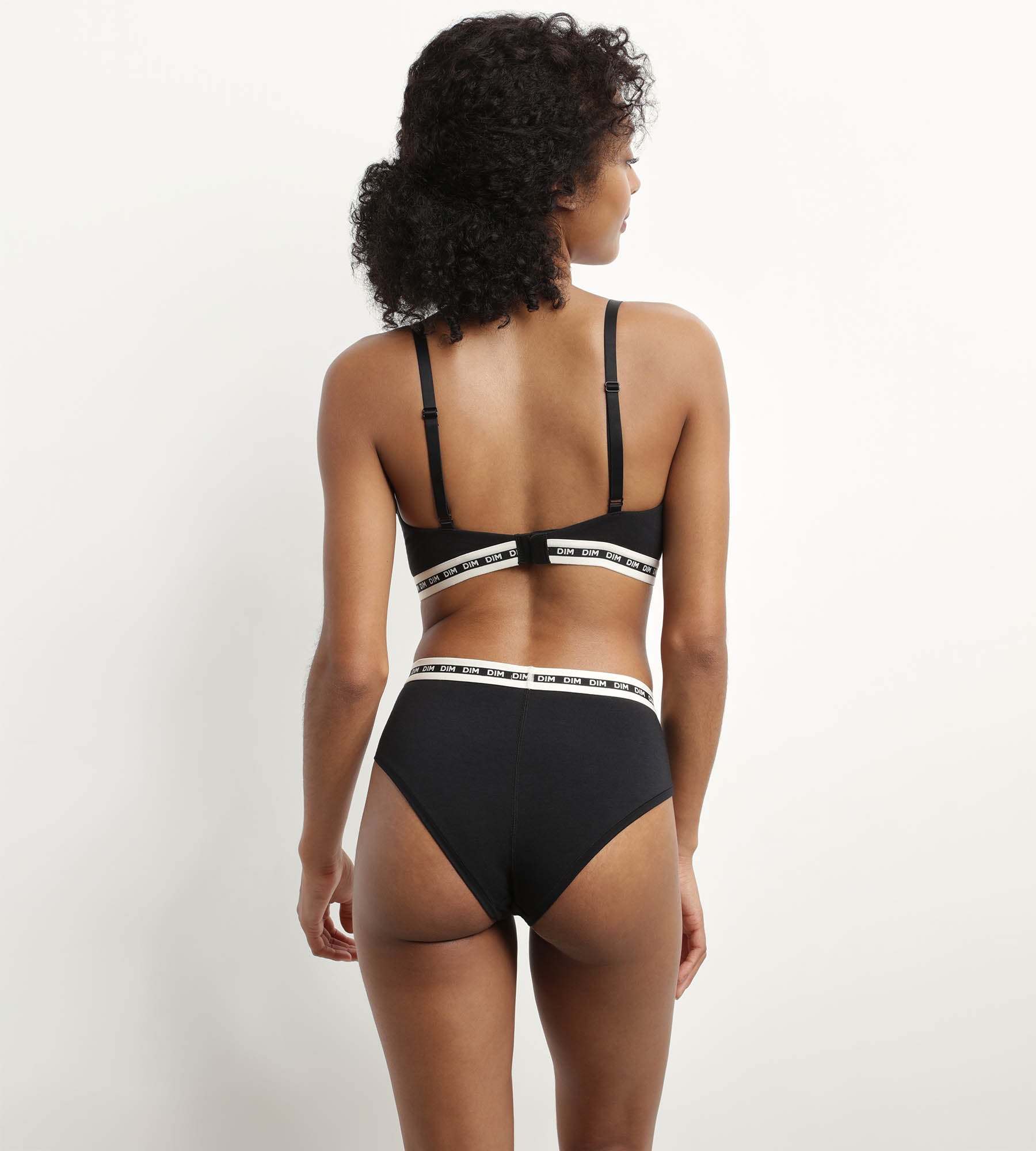 dim-icons-shorty-femme-coton-modal-noir-ceinture-contrast-e image 4