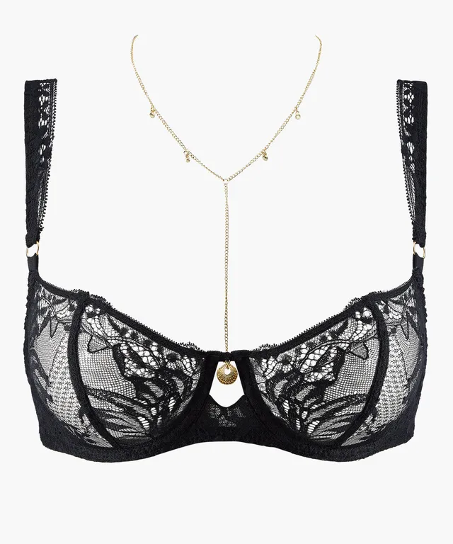 aubade-gold-pleasure-halbschale-bh-mit-b-gel-black-light image 1