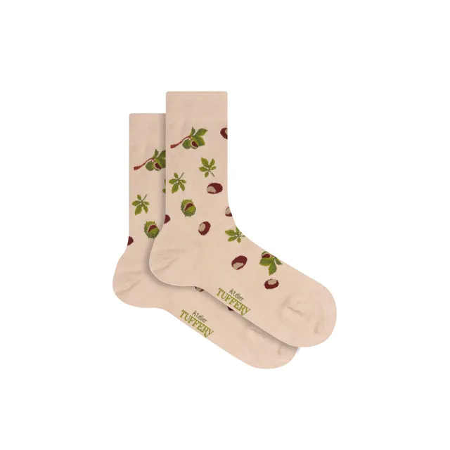 atelier-tuffery-chaussettes-fines-unisexes-beiges image 1