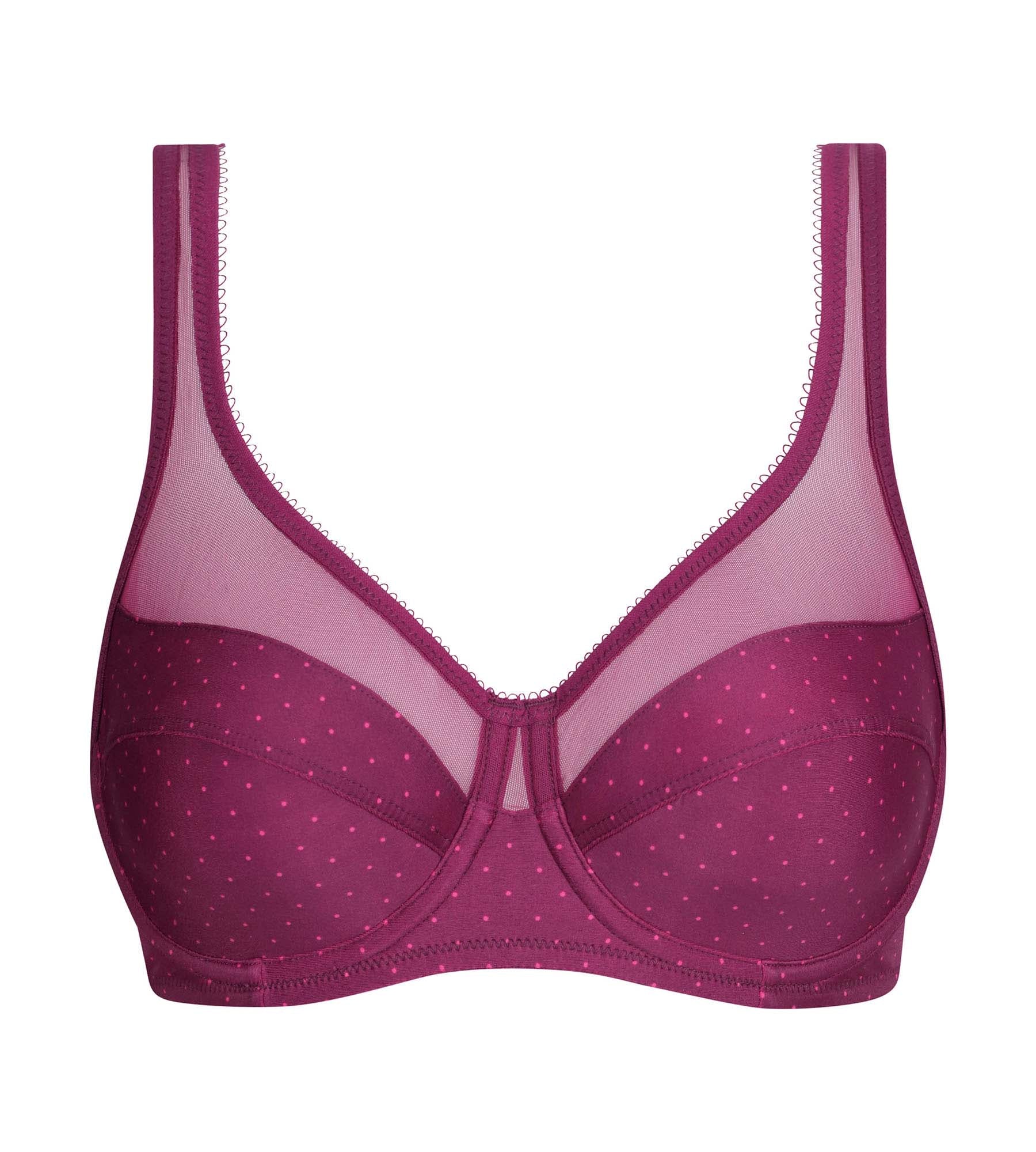 dim-generous-soutien-gorge-embo-tant-microfibre-tulle-pois-bordeaux image 5