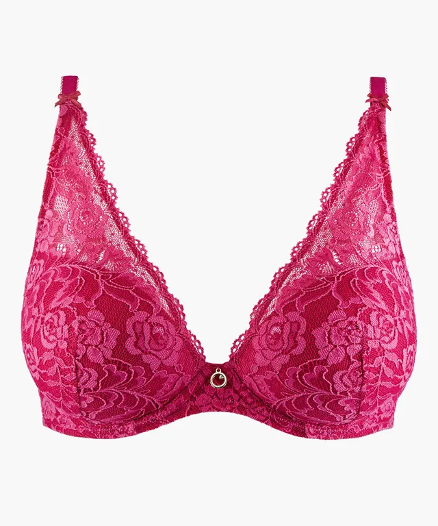 aubade-rosessence-soutien-gorge-plunge-foulard-fuchsia image 1