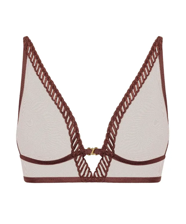 aubade-sheer-emotion-soutien-gorge-triangle-sepia image 1