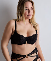 aubade-the-night-before-soutien-gorge-demi-bonnets-blackbird image 2