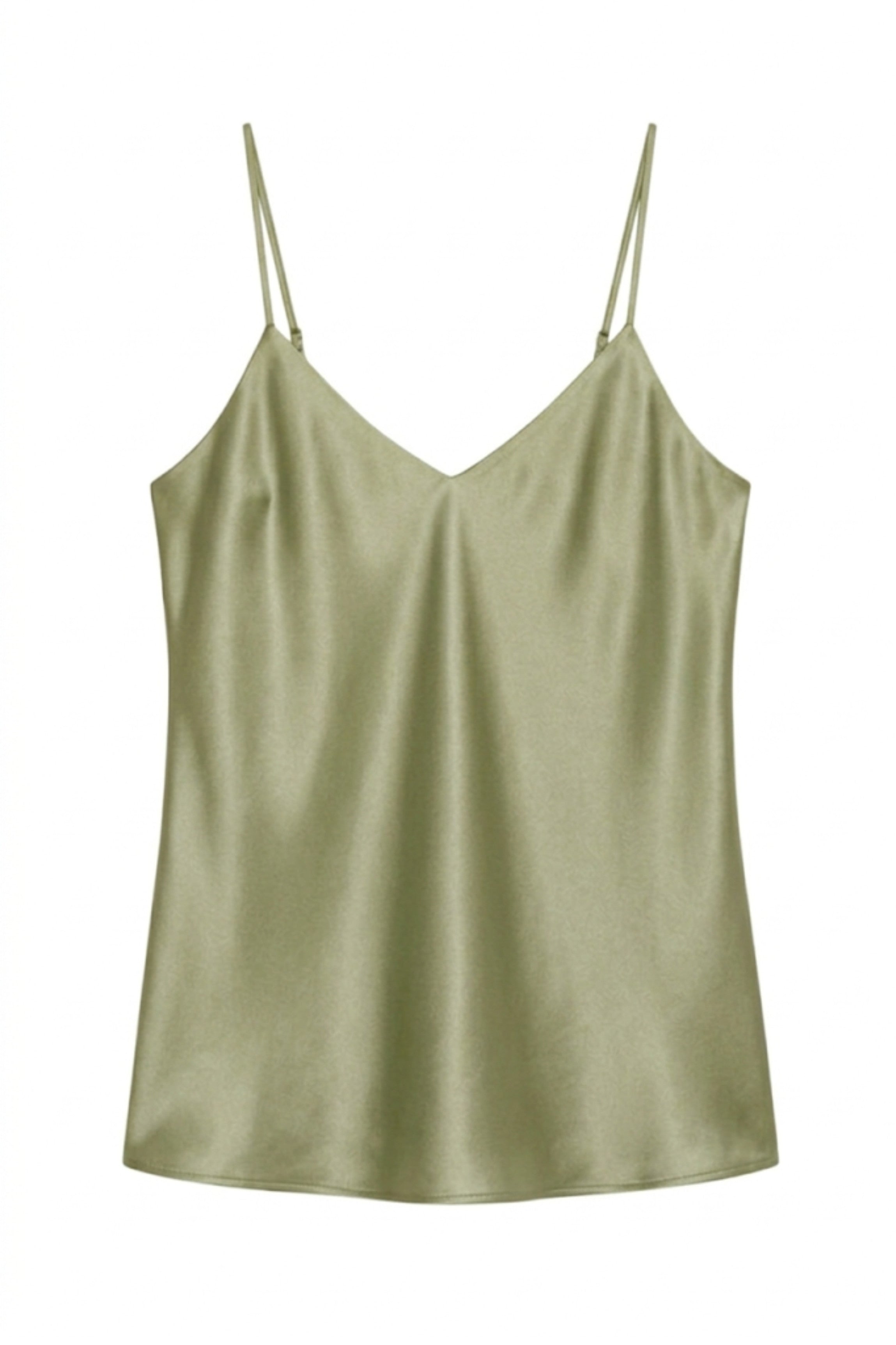 cadolle-top-en-soie-vert-fines-bretelles-top image 1