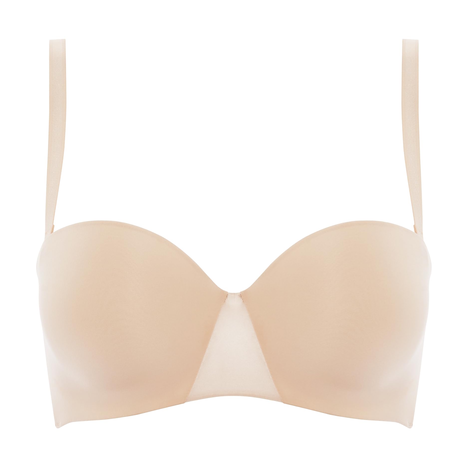 chantelle-soutien-gorge-coque-bandeau-essential-beige-dor image 8
