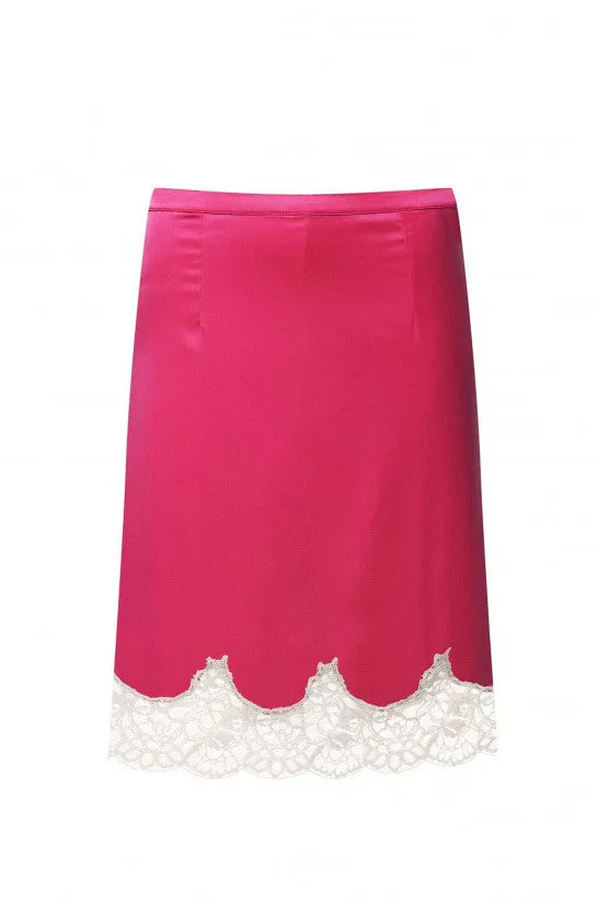 cadolle-jupe-louise-jupe-satin-framboise-dentelle image 1