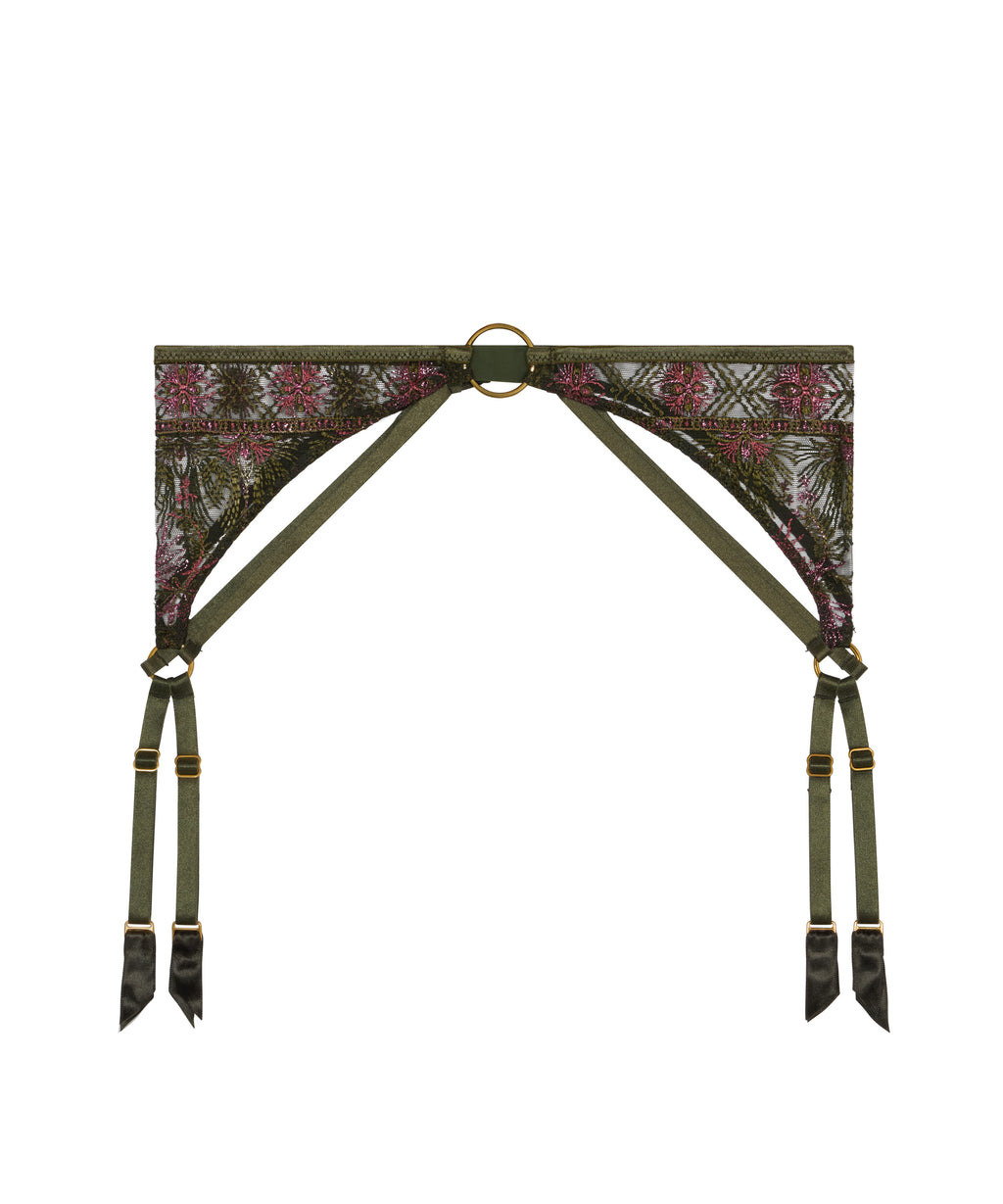 aubade-sound-of-heart-porte-jarretelles-dark-garden image 1