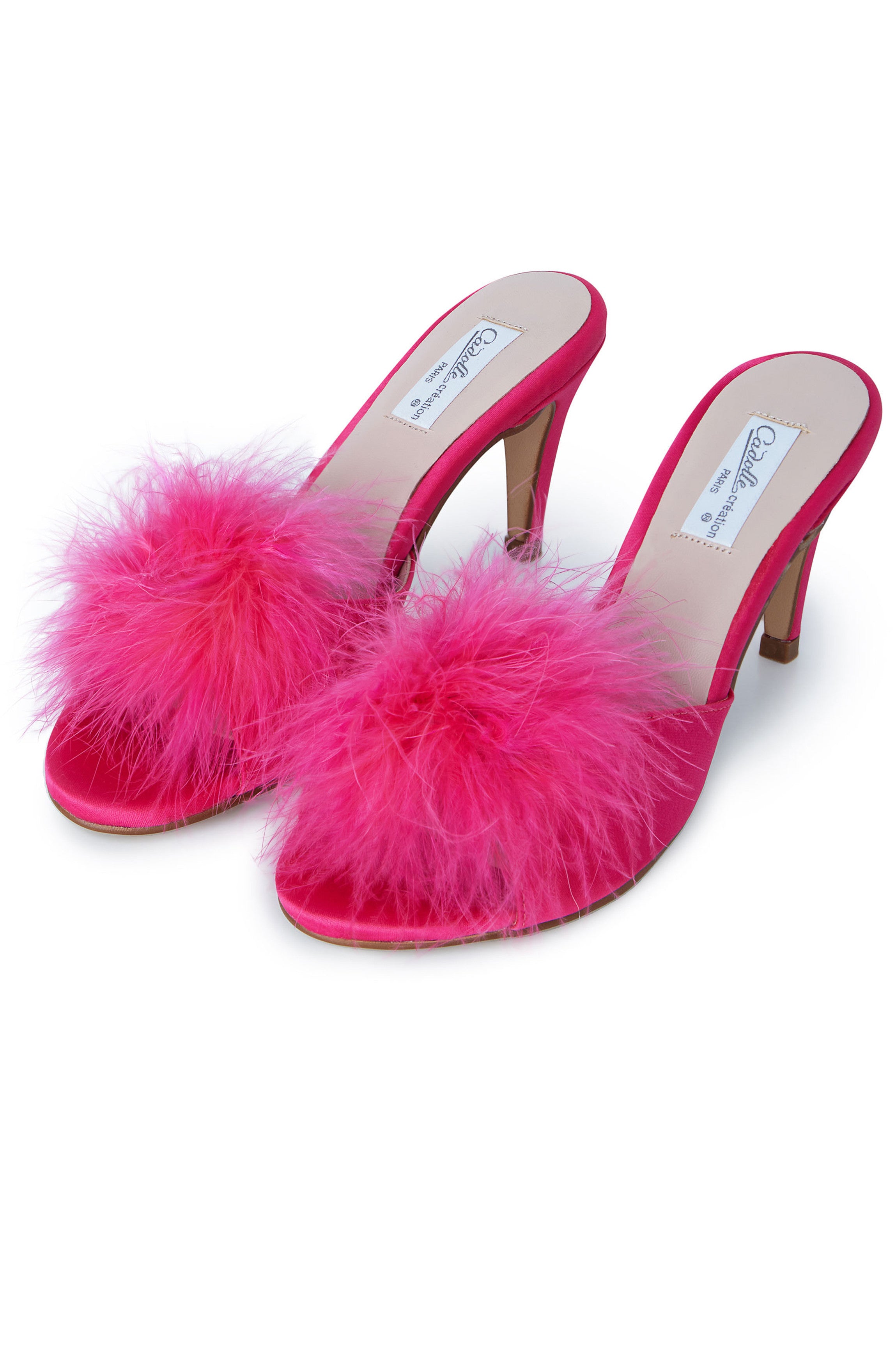 cadolle-mules-fushia-talon-9-cm-lingerie-d-int-rieur image 1