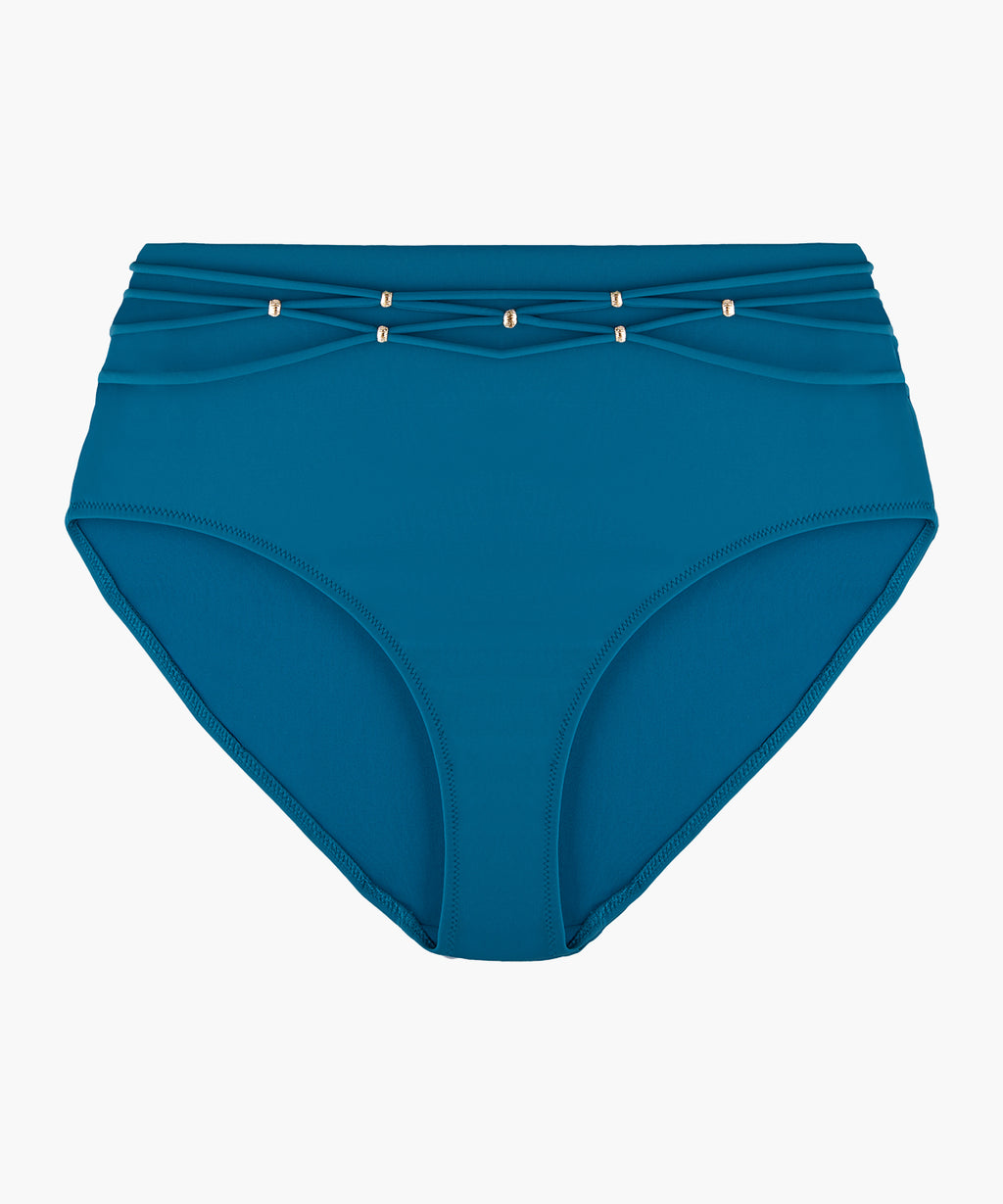 aubade-secret-laguna-culotte-taille-haute-teal image 1