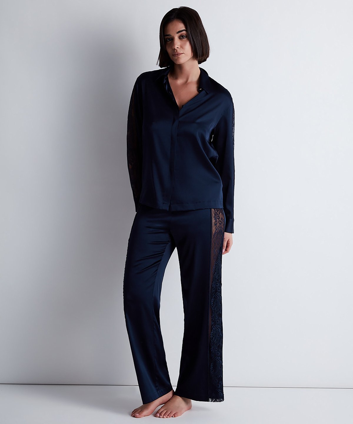 aubade-midnight-whisper-chemisier-evening-blue image 5