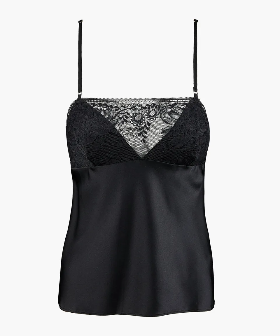 aubade-midnight-whisper-top-spaghetti-noir image 1