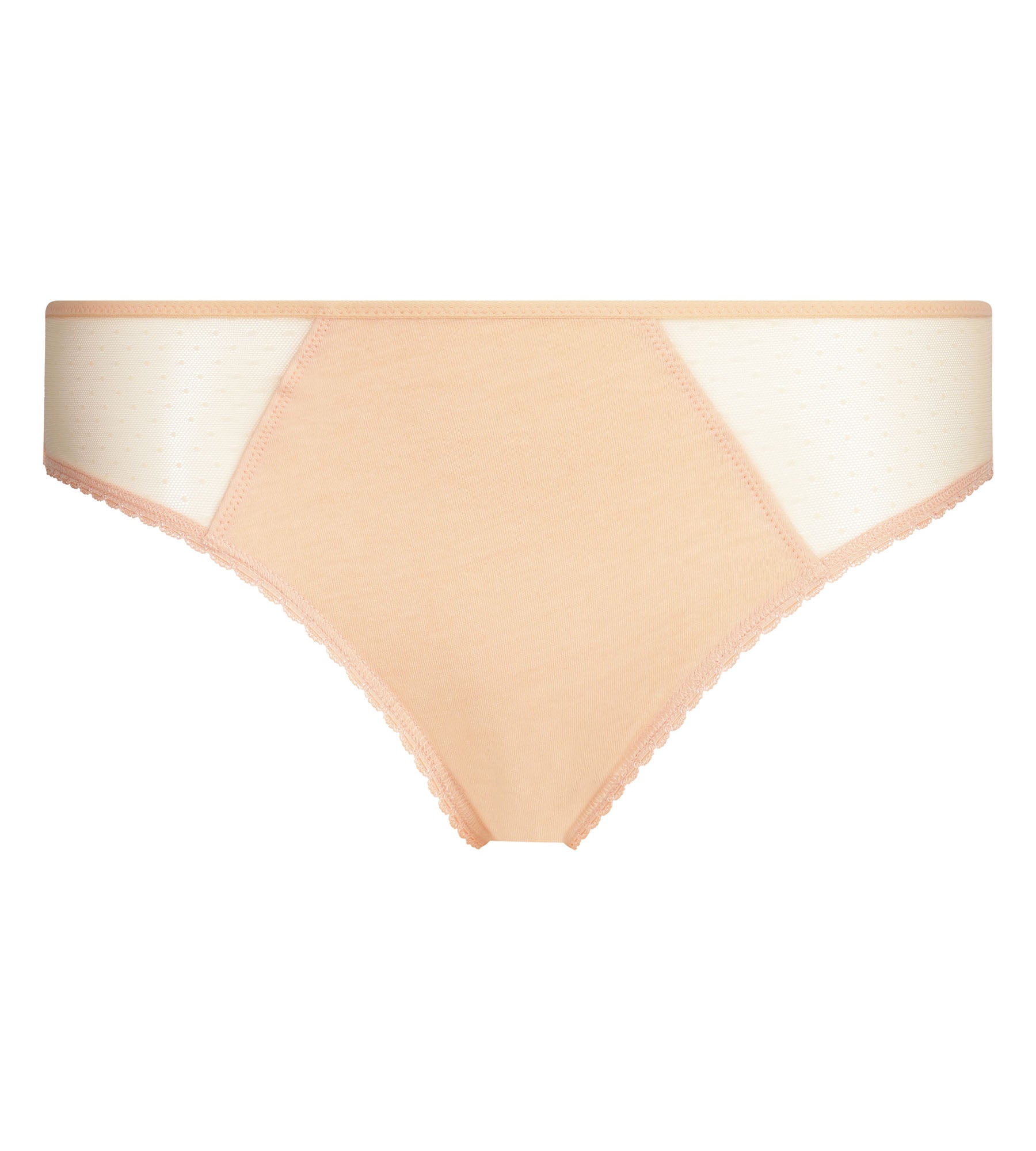 dim-generous-culotte-coton-bio-abricot-clair-plumetis image 5