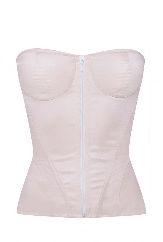 cadolle-aurea-corset-poudre-satin-la-age-sablier image 1