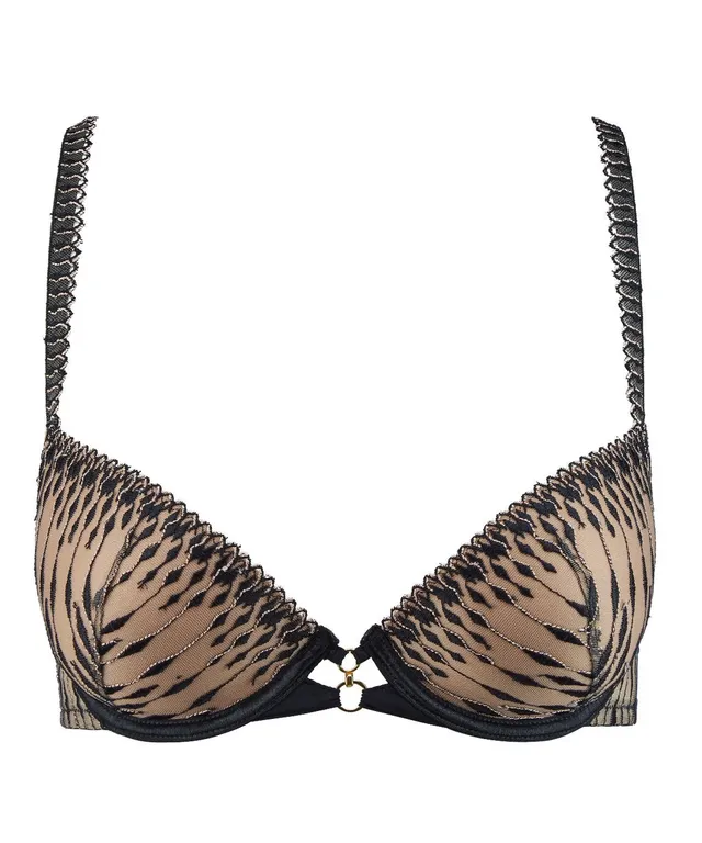 aubade-voodoo-kiss-soutien-gorge-push-up-coques-moul-es-millenium-black image 1
