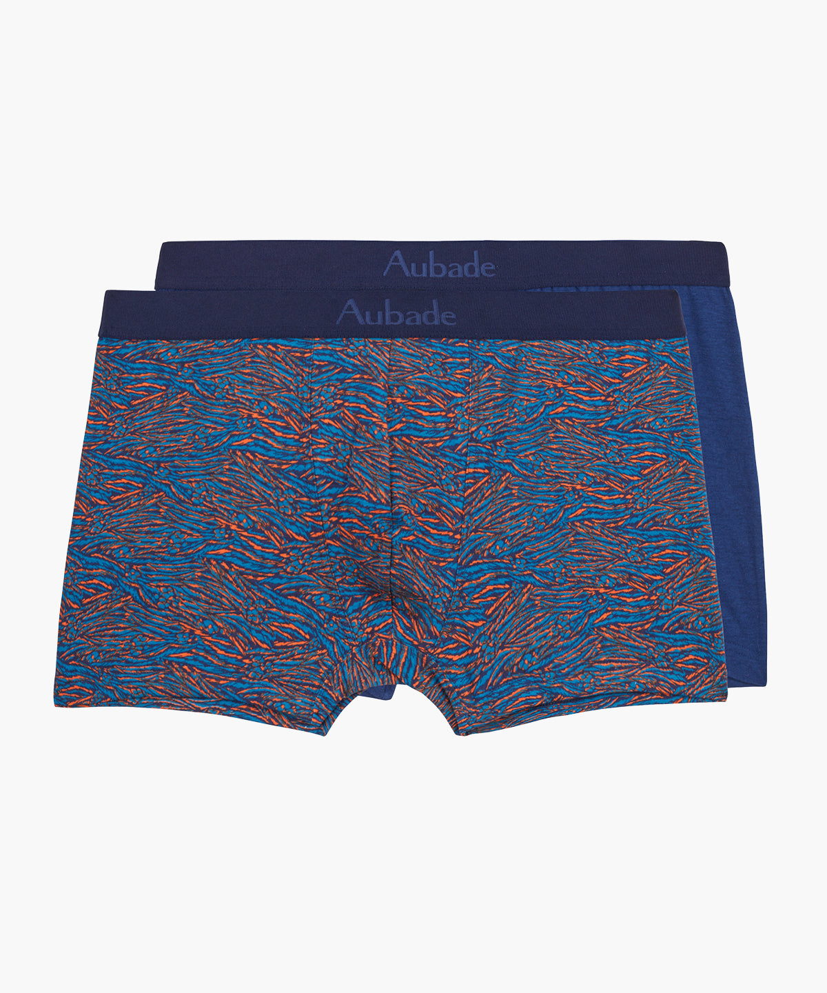 aubade-homme-pack-2-boxers-blue-tiger image 1