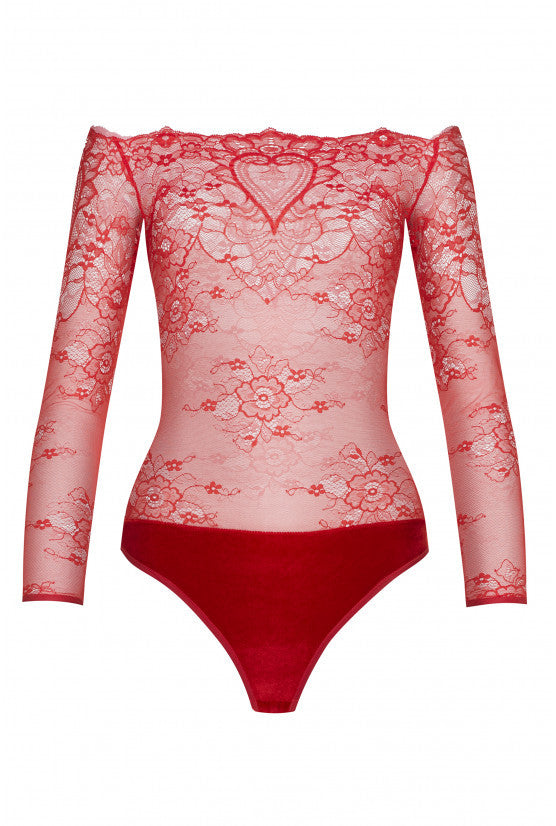 cadolle-coeur-body-dentelle-rouge-body image 1