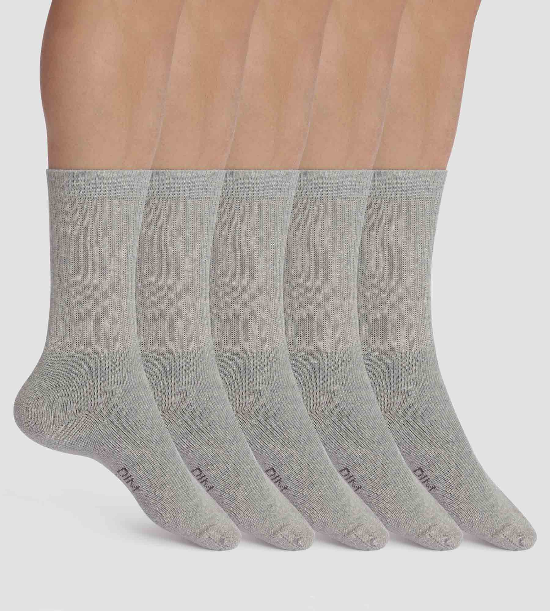 dim-ecodim-sport-lot-5-paires-chaussettes-homme-coton-gris-chin image 1