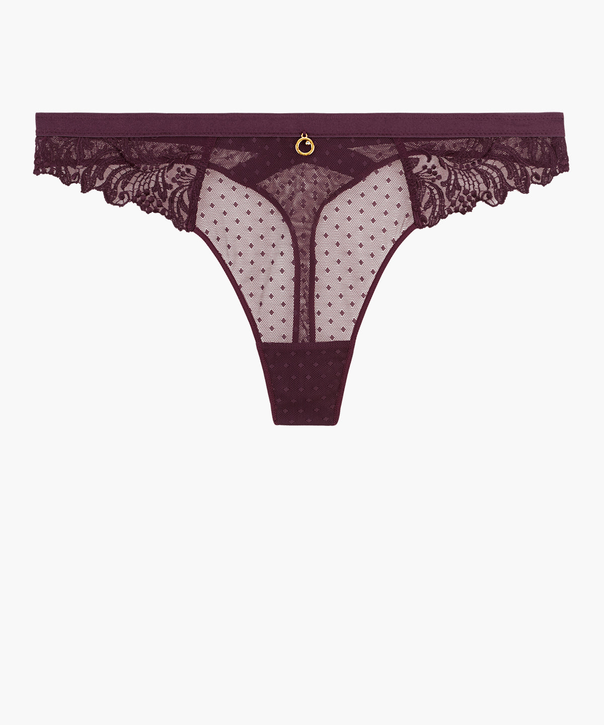 aubade-femme-passion-tanga-wineberry image 1