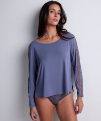 aubade-sweet-obsession-top-manches-longues-denim-3 image 2