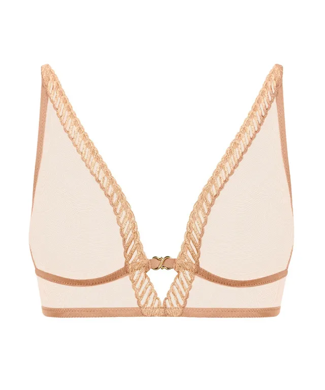 aubade-sheer-emotion-soutien-gorge-triangle-sable-sans-armatures image 1