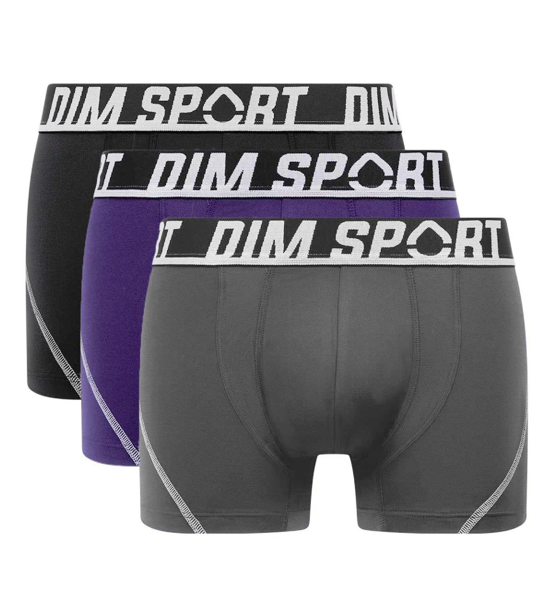 dim-sport-lot-de-3-boxers-homme-microfibre-violet-gris-noir image 3