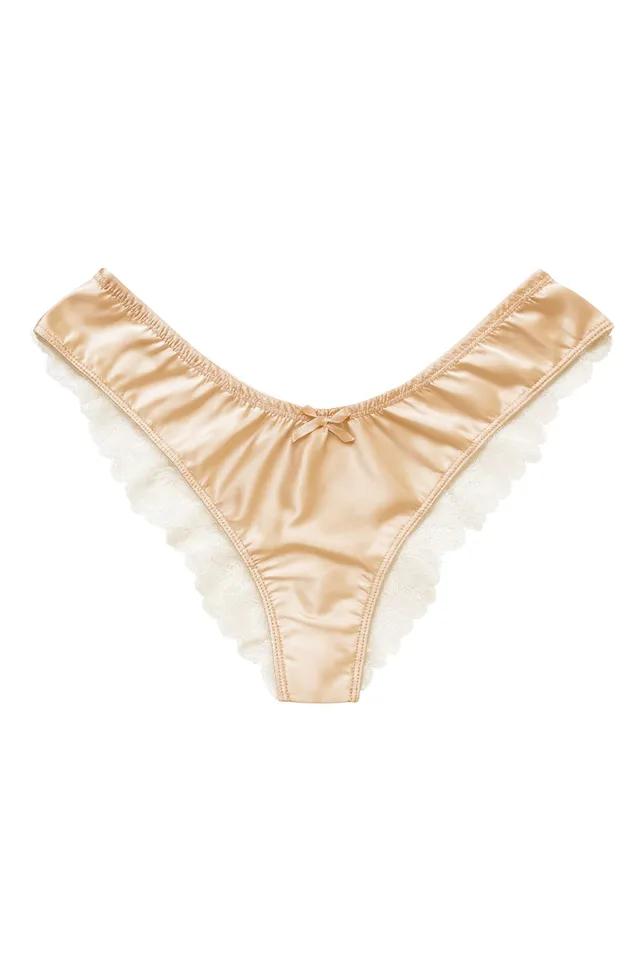 cadolle-cathy-tanga-satin-nude image 1