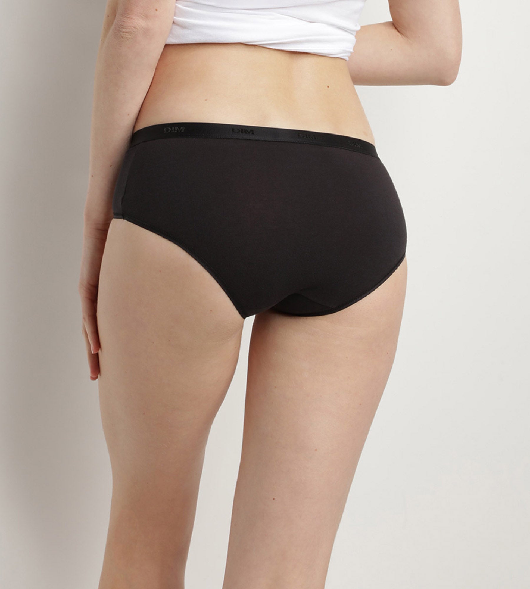 dim-les-pockets-ecodim-lot-de-5-boxers-femme-coton-stretch-classiques image 2