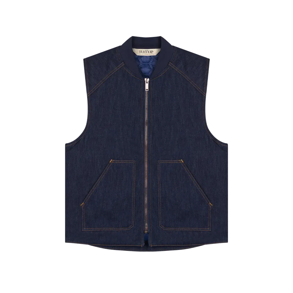atelier-tuffery-gilet-sans-manches-femme-en-jean-brut-doubl-laine-fran-aise image 1