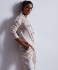 aubade-silk-by-night-pantalon-pyjama-soie-amberlight image 5