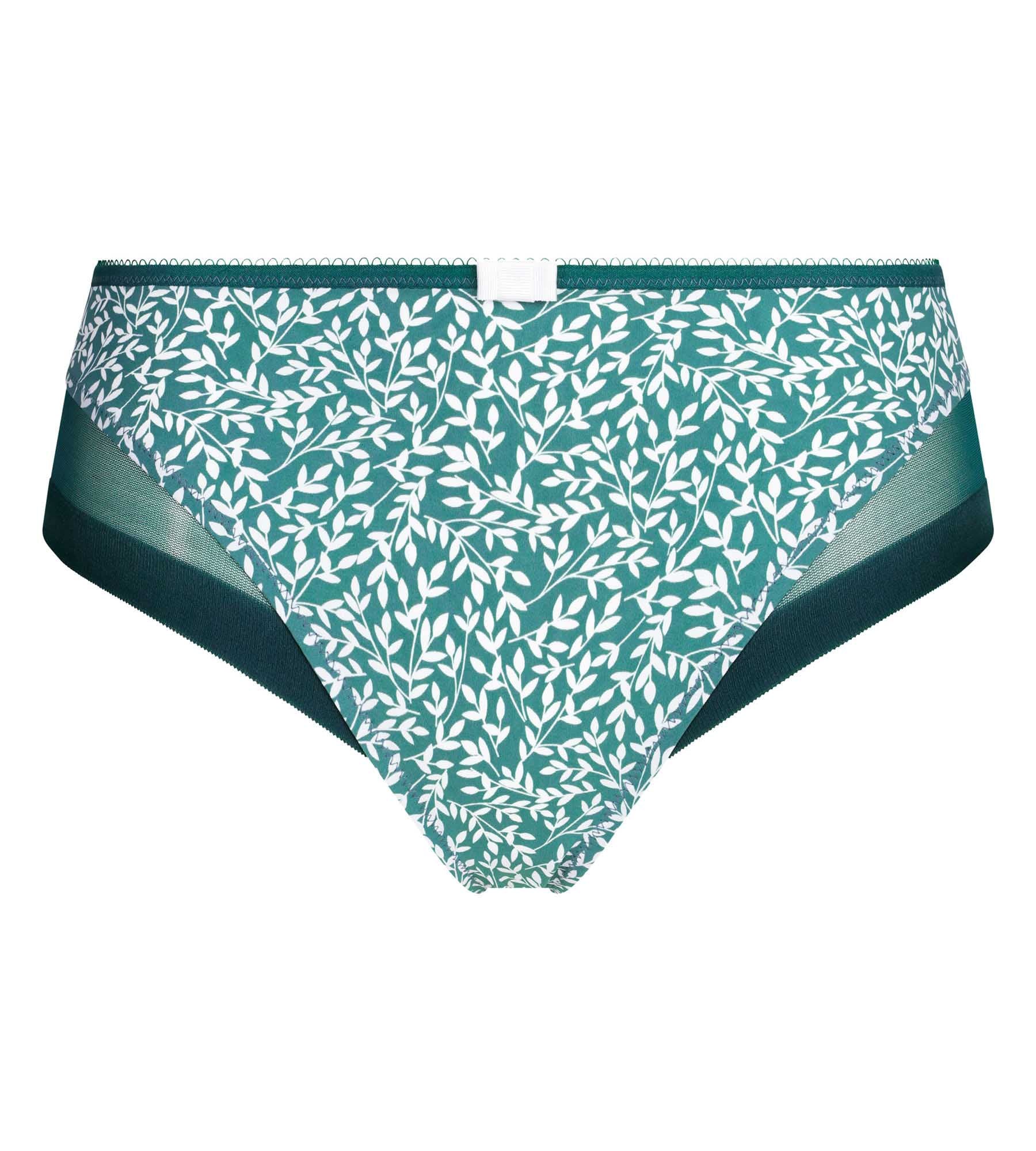 dim-generous-culotte-microfibre-et-tulle-vert-hydro image 5