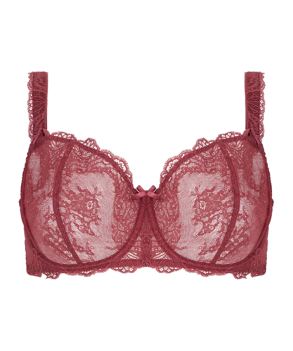 aubade-danse-des-sens-comfort-half-cup-bra-mulberry image 1