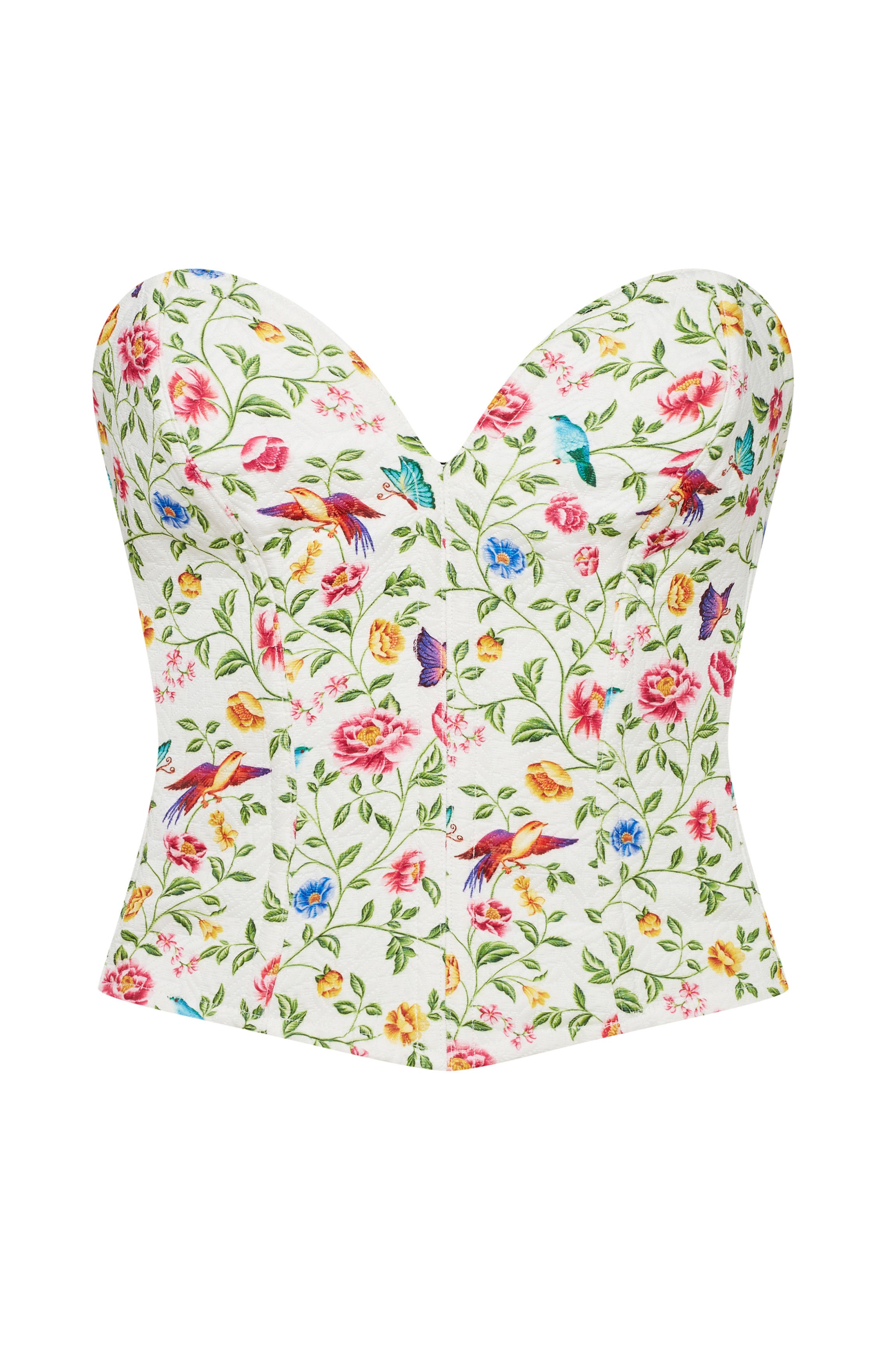 cadolle-altea-bustier-coton-fleur-blanc image 1