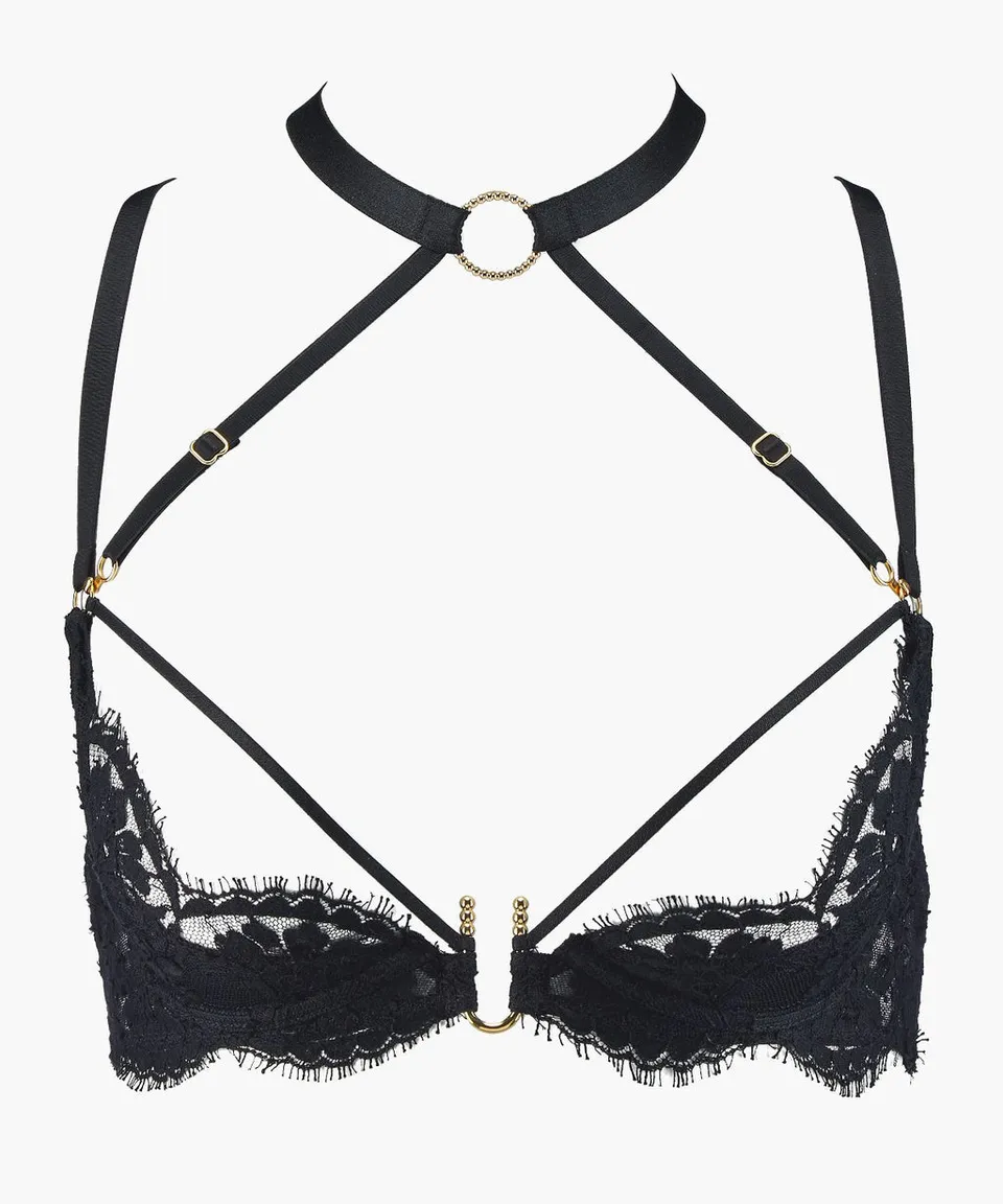 aubade-under-your-spell-soutien-gorge-topless-ultra-black image 1