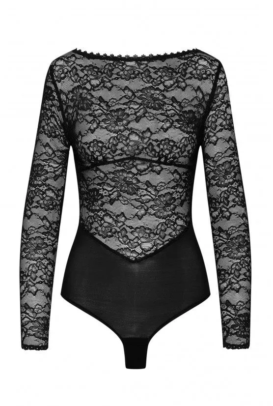 cadolle-gina-body-dentelle-culotte-gainante-noire image 1