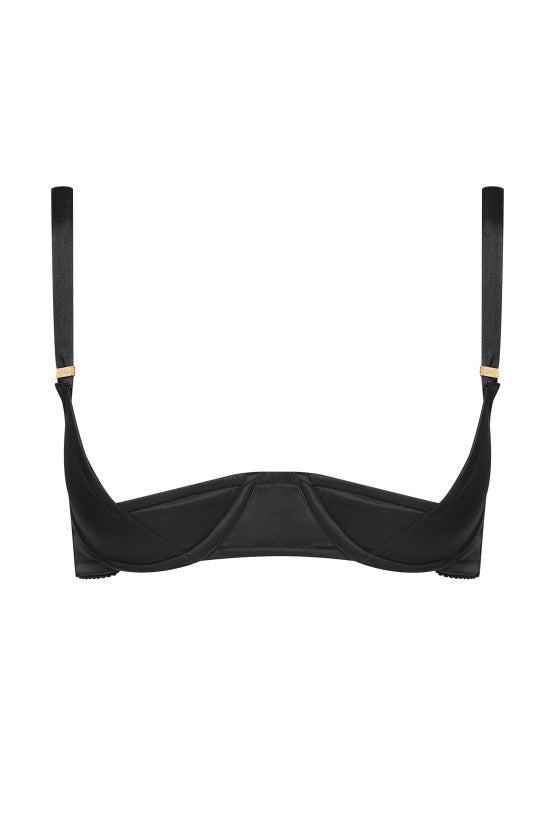 cadolle-tulipe-soutien-gorge-sein-nu-satin-noir image 1